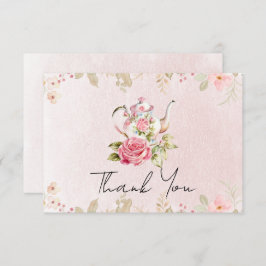 Blumenkohl Tee Brautparty Party Vielen Dank Dankeskarte