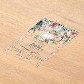 Blumenkohl-Tee-CupBrush Stroke Brautparty Acryleinladungen (Ablage )