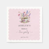 Blumenkohl Tee Party Papier Napkins Brautparty Serviette (Vorderseite)