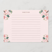 Blumenkohl- und Bläschenkarte Begleitkarte (Rückseite)