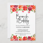 Blumenkohl und Brautparty Einladung (Vorderseite)