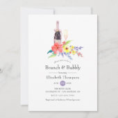 Blumenkohl und Brautparty Einladung (Vorderseite)