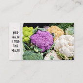 Blumenkohl und Broccoli Produce Visitenkarte (Vorderseite)