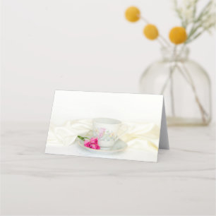 Blumenkohl und Rosenhochzeit Platzkarte