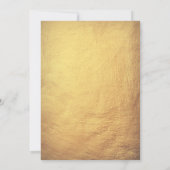 Blumenkohl Vintag Tee Brautparty Gold Birdal Einladung (Rückseite)