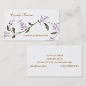 Blumenkohl-Visitenkarte Visitenkarte (Vorne/Hinten)