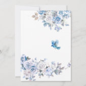 Blumenkohl Wappen Sweet Baby Boy Babydusche Einladung (Rückseite)