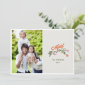 Blumenkohl Weihnachten Holiday Foto-Cards (Stehend Vorderseite)