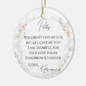 Blumenkohl-Wildblumen Stepmutter Keramik Ornament (Links)