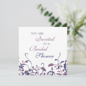 Blumenkohl Wirbel Bridal Dusche Einladung Karten (Stehend Vorderseite)