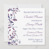 Blumenkohl Wirbel Bridal Dusche Einladung Karten (Rückseite)