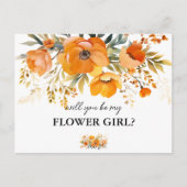 Blumenkohl wird meine Mädchenkarte sein Einladungspostkarte (Vorderseite)