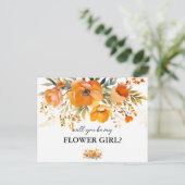 Blumenkohl wird meine Mädchenkarte sein Einladungspostkarte (Stehend Vorderseite)