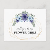 Blumenkohl wird meine Mädchenkarte sein Einladungspostkarte (Vorderseite)