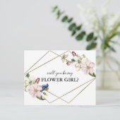 Blumenkohl wird meine Mädchenkarte sein Einladungspostkarte (Stehend Vorderseite)