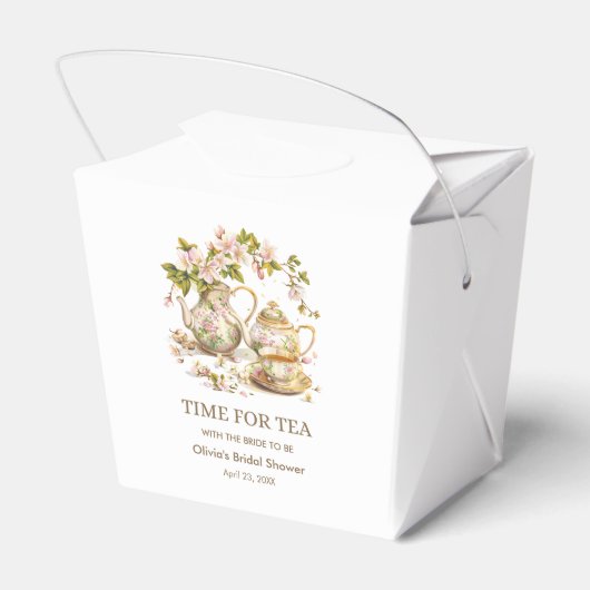 Blumenkohl-Zeit für Tee-Brautparty Geschenkschachtel (Rückseite)