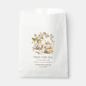 Blumenkohl-Zeit für Tee-Brautparty Geschenktütchen (Vorderseite)