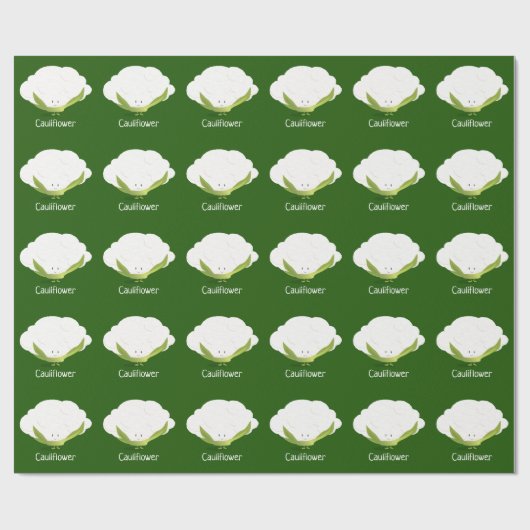 Blumenkohlcharakter | Packpapier (Flach)