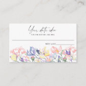 Blumenkohle Blume - Ideen für die Datumsnacht \ Da Begleitkarte (Vorderseite)