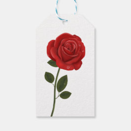 Blumenkohle Blume Liebe Hochzeitsfeier Rote Rose Geschenkanhänger