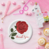 Blumenkohle Blume Vielen Dank - Hochzeitsfeier Pappteller (Party)