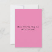 Blumenkohle, Geburtstag, Hochzeit, Babydusche Einladung (Rückseite)