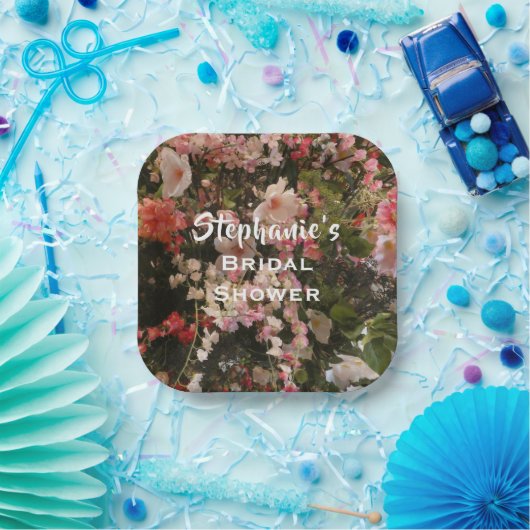 Blumenkohle Viele Blume, Name, Pappteller (Party)