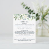 Blumenkohlensaucculent Hochzeitskarte Begleitkarte (Stehend Vorderseite)