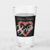 Blumenkohlensortiment Rose Heart Monogram Glas (Rückseite)