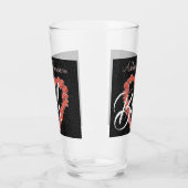 Blumenkohlensortiment Rose Heart Monogram Glas (Links)