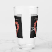 Blumenkohlensortiment Rose Heart Monogram Glas (Links)