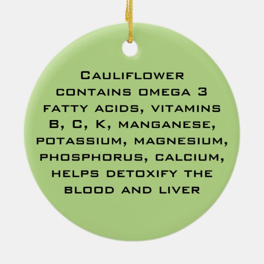 Blumenkohlverzierung Keramik Ornament (Hinten)