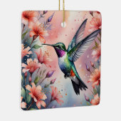 Blumenkolibri-Schmuck Keramikornament (Rechts)
