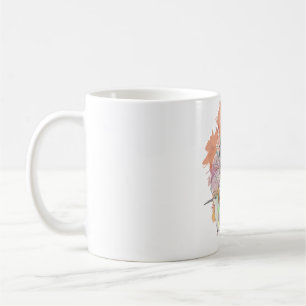 Blumenkolibris mit Blumen Kaffeetasse