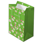 Blumenkollektion Meadow Whimsy Mittlere Geschenktüte (Vorderseite Schrägansicht)