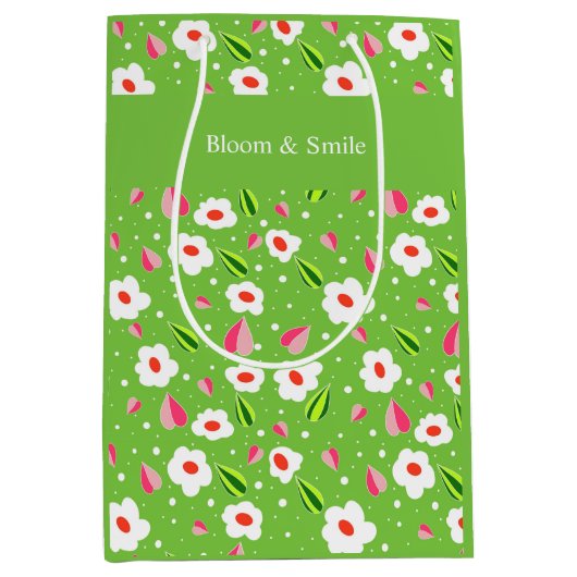 Blumenkollektion Meadow Whimsy Mittlere Geschenktüte (Vorderseite)