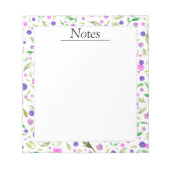 Blumenkommentar - Hübsches Geschenk für Mama oder  Notizblock (Vorderseite)