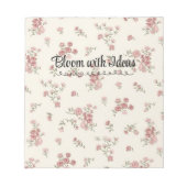 Blumenkommentar - Niedlich und praktisch für Anmer Notizblock (Vorderseite)