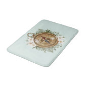 Blumenkompass Badematte (Schrägansicht)