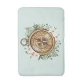 Blumenkompass Badematte (Vorderseite Vertikal)