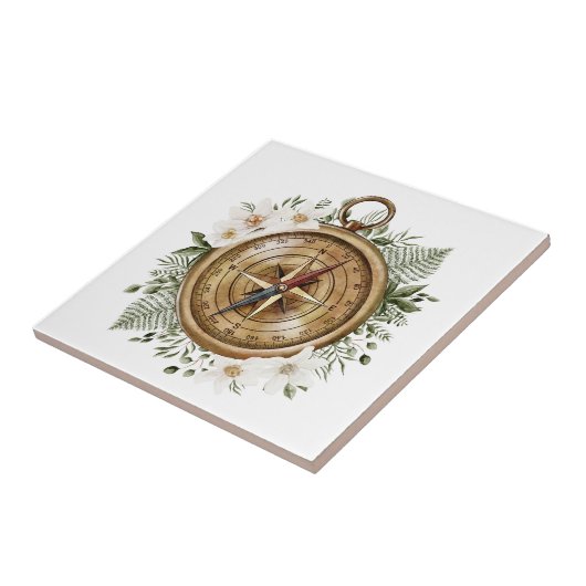 Blumenkompass Fliese (Seite)