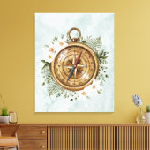 Blumenkompass Leinwanddruck (Insitu (Wohnzimmer))