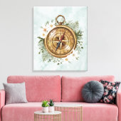 Blumenkompass Leinwanddruck (Insitu (Wohnzimmer))