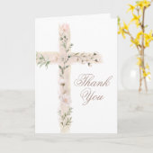 Blumenkonzert Heiliges Kreuz Danke Karte (Gelbe Blume)