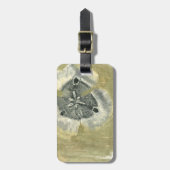 Blumenkopf Abstrakt mit glänzender Textur Gepäckanhänger (Vorderseite vertikal)