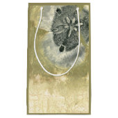 Blumenkopf Abstrakt mit glänzender Textur Kleine Geschenktüte (Vorderseite)