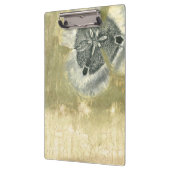 Blumenkopf Abstrakt mit glänzender Textur Klemmbrett (Links)