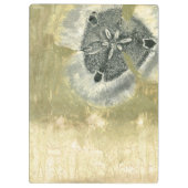 Blumenkopf Abstrakt mit glänzender Textur Klemmbrett (Rückseite)