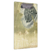 Blumenkopf Abstrakt mit glänzender Textur Klemmbrett (Rechts)