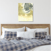 Blumenkopf Abstrakt mit glänzender Textur Leinwanddruck (Insitu (Schlafzimmer))